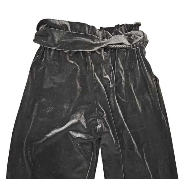 Nichole LYNEL VELVET WIDE LEG PANTS IN BLACK - Picture 10 of 10